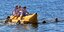 Ungewöhnlicher Anblick: Als Hildesheims größte Schule 2016 Bananenboote auf den Hohnsensee schickte