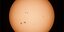 Die Sonne von Hildesheim aus gesehen – aber was sind das für dunkle Flecken?