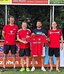 Titel: Enis Ujkanovic (Zweiter von rechts) übernimmt das Traineramt in Almstedt. Beschreibung: