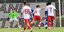 Vor 600 Zuschauern schlägt der VfV 06 Hildesheim beim Kehrwieder-Cup das Allstars-Team mit 7:0