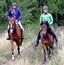 Titel: Blind Date. Gut Steuerwald. Reiten. Beschreibung: Hier im Einsatz: Die berittene Rechercheeinheit der HAZ-Redaktion mit Blind-Date-Partner Oliver Tüpker und Springpferd Capistrana.