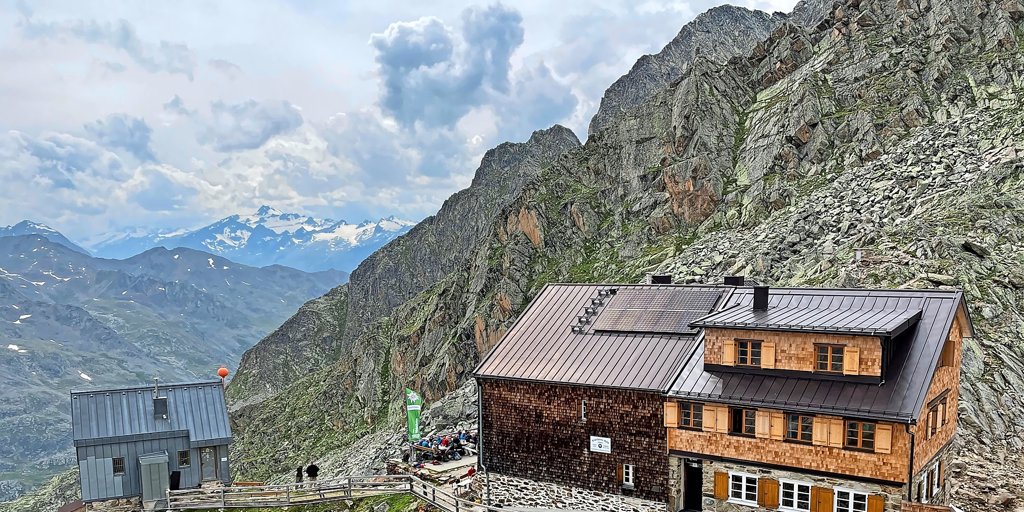 In Bildern Wanderung zur Hildesheimer Hütte in den Alpen