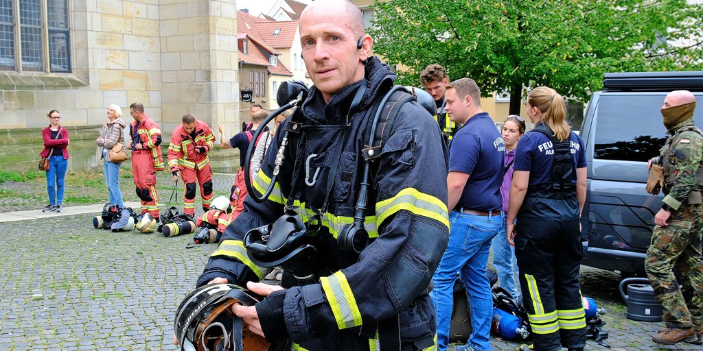 Andreasturm-Challenge in Hildesheim: Ein Starter nimmt die 364 Stufen gleich dreimal – das ist seine Geschichte