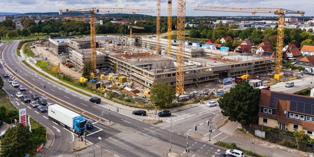The buildings on Hildesheim's largest construction site are growing ...