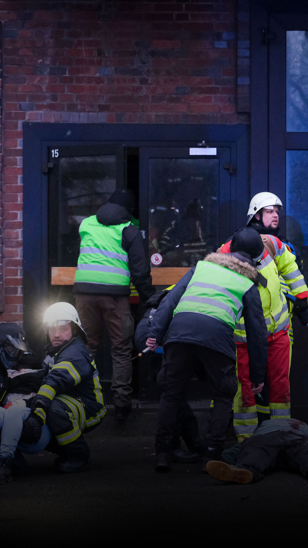 Dramatische Übung: Rettungskräfte proben auf dem Bosch-Gelände
