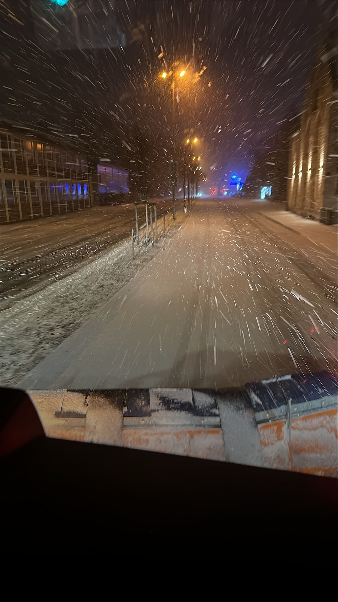 Sturmtief "Elli": Unterwegs mit dem Winterdienst